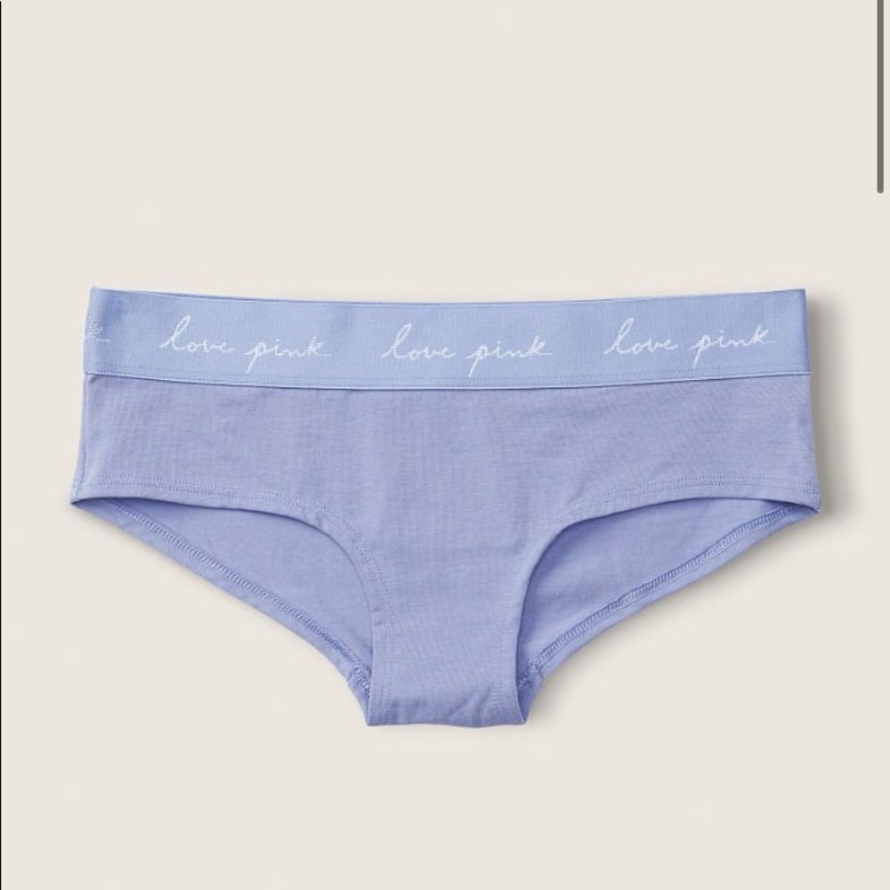 VS Pink • Lavender Logo Band Hipster Panty